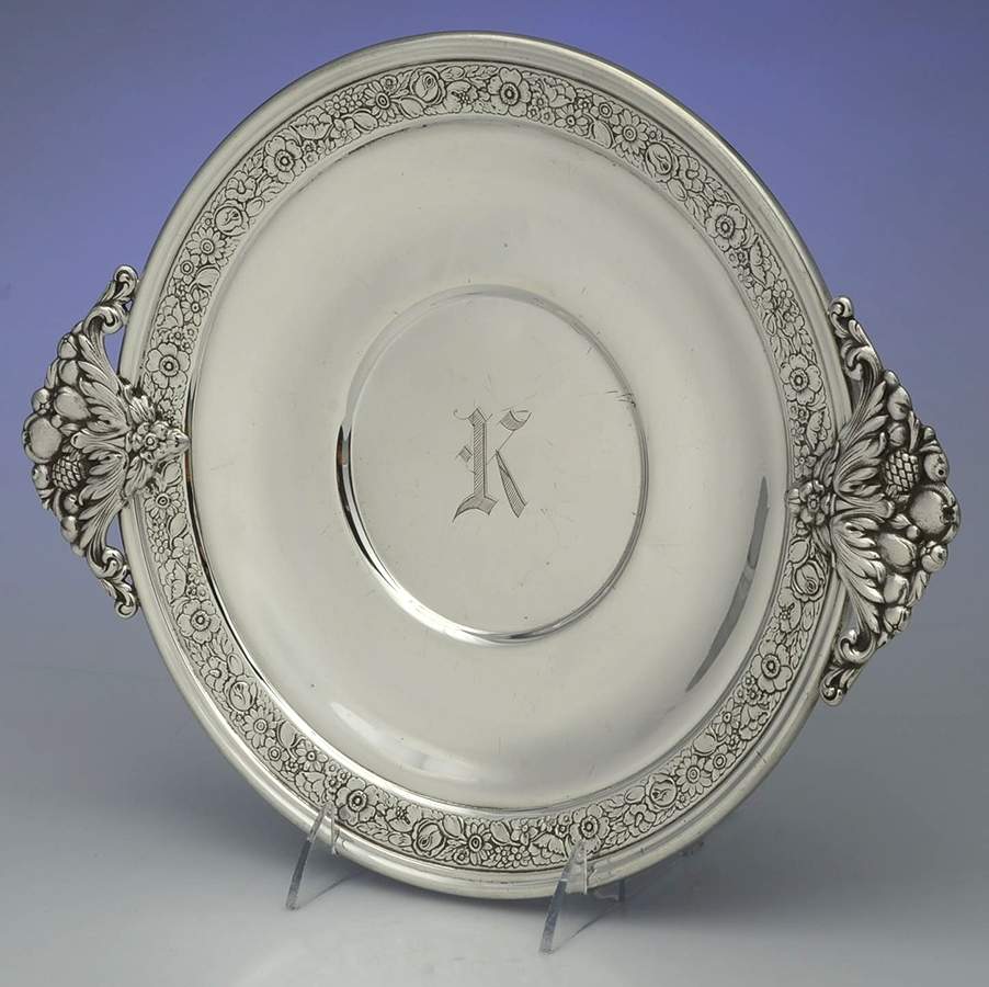 X574 (Sterling, Hollowware) Handled Cake Plate by Reed & Barton-1