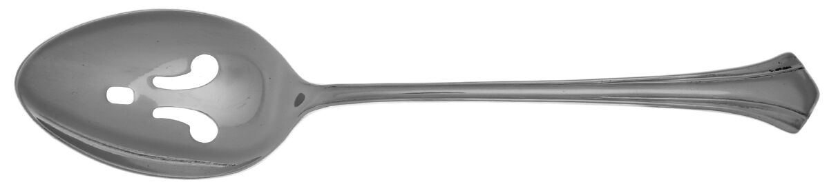 Covington (Stainless) Pierced Tablespoon (Serving Spoon) by Reed & Barton-1