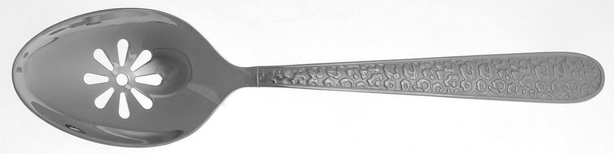 Tunis (Stainless) Pierced Tablespoon (Serving Spoon) by Reed & Barton-1