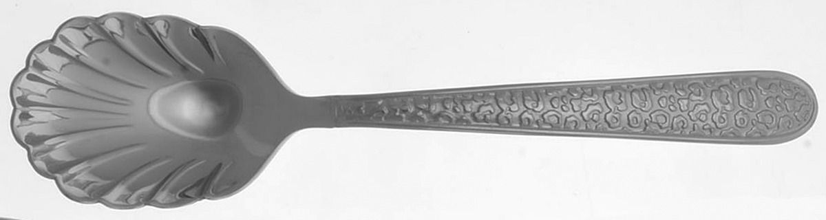 Tunis (Stainless) Sugar Shell Spoon by Reed & Barton-1