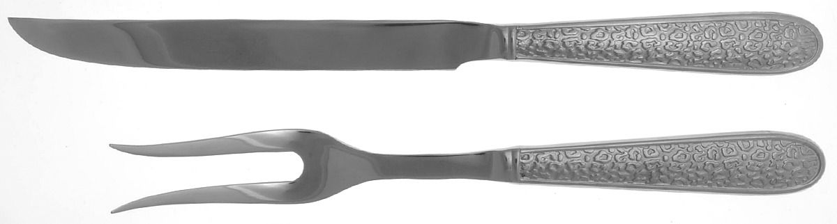 Tunis (Stainless) Large 2-Piece Roast Carving Set w/Stainless Blade by Reed & Barton-1