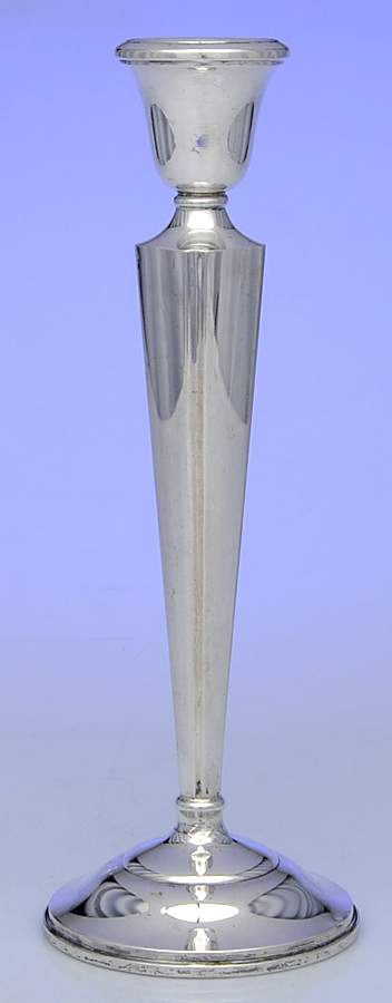 2503 (Sterling, Hollowware) 10" Weighted Candlestick by Redlich-1