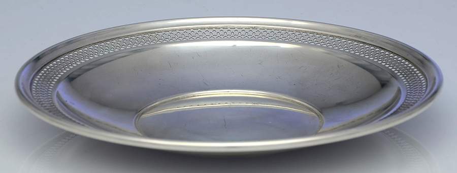 116 (Sterling, Hollowware) 8" Sandwich Plate by Richard Dimes Co-1