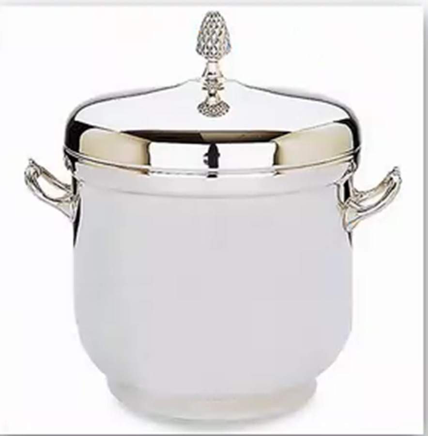 Kingston (Silverplate Hollowware) Ice Bucket & Lid by Reed & Barton-1