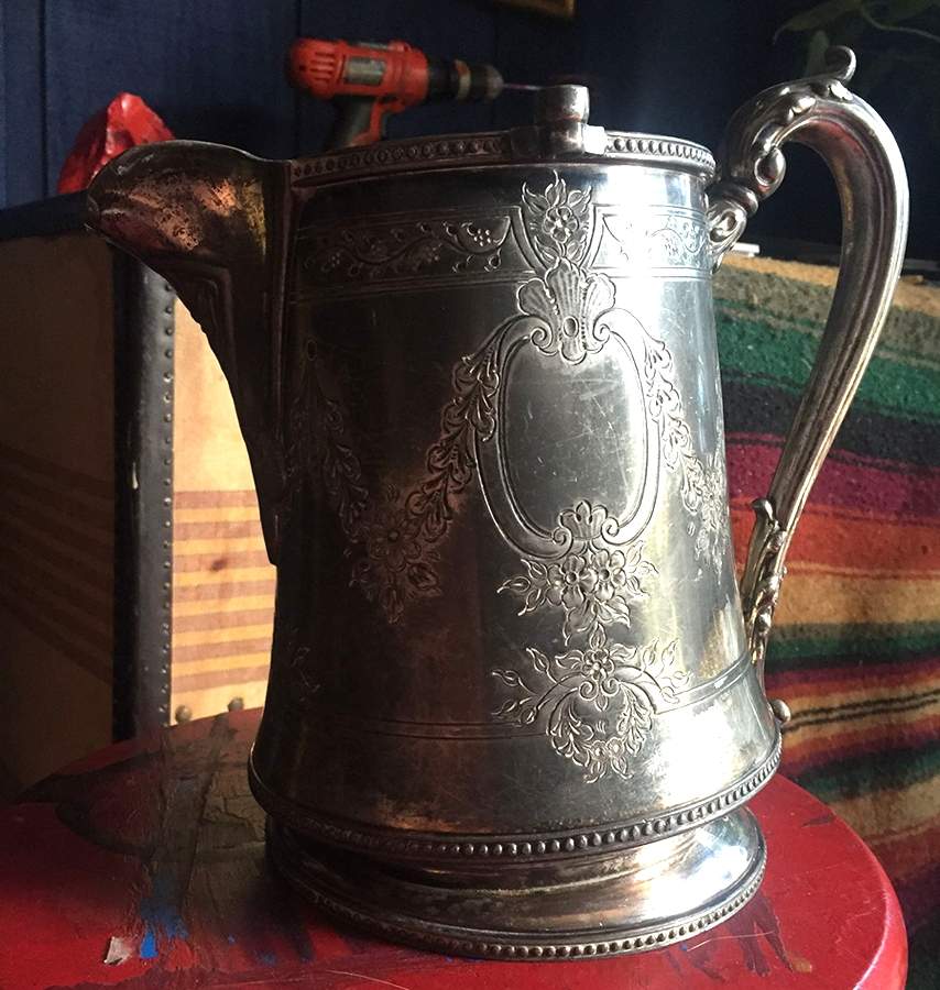 2526 (Silverplate, Hollowware) Ice Pitcher/Porcelain Liner by Reed & Barton-1