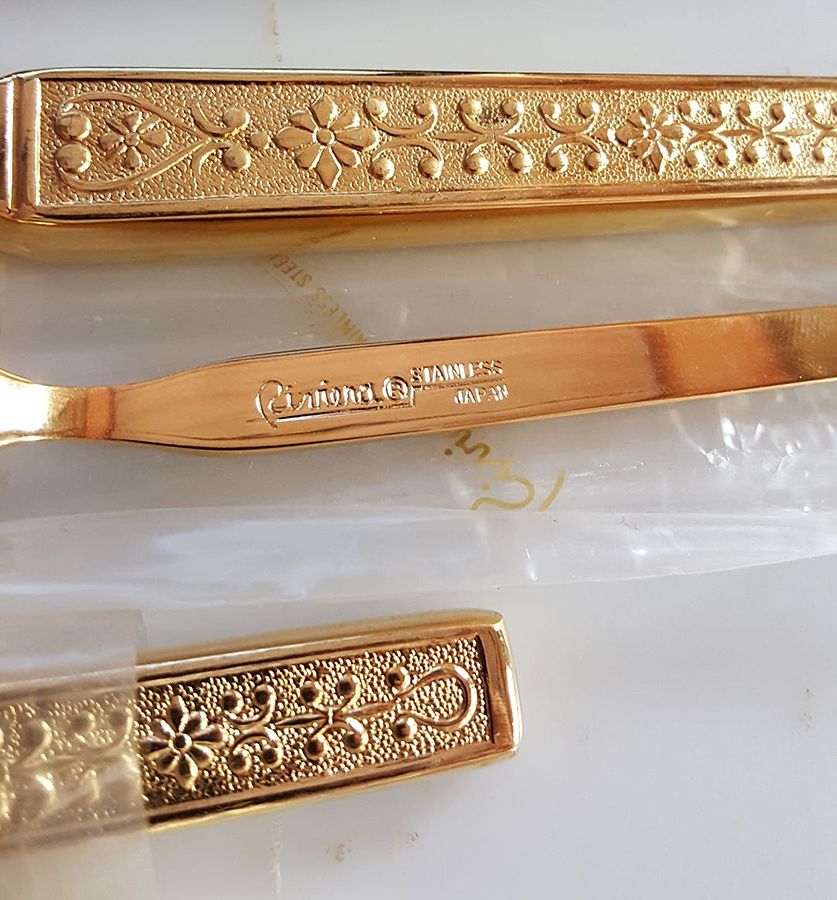Gold Cordova (Gold Electroplate) Fork by Riviera-1