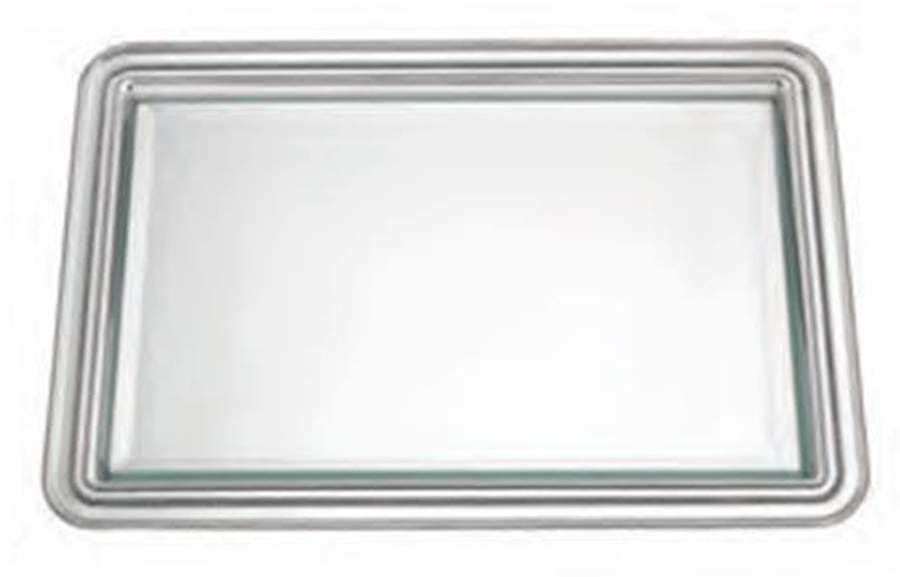 August (Pewter Plate, Hollowware) 16" Rectangular Tray by Reed & Barton-1