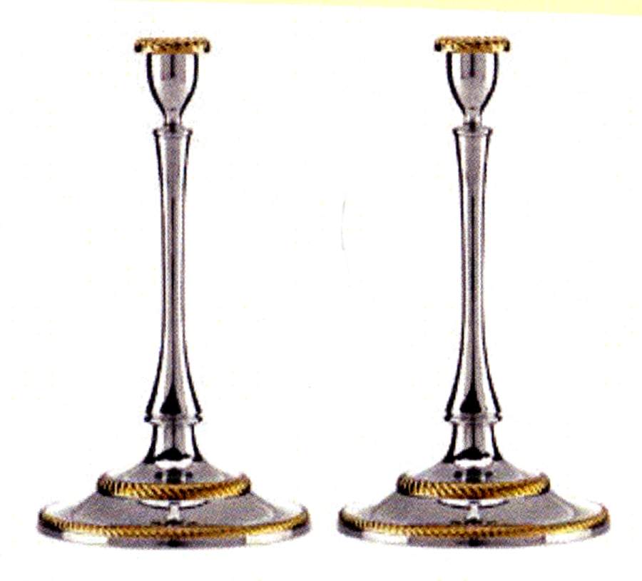 Roseland (Nickelplate, Hollowware) Candlestick by Reed & Barton-1