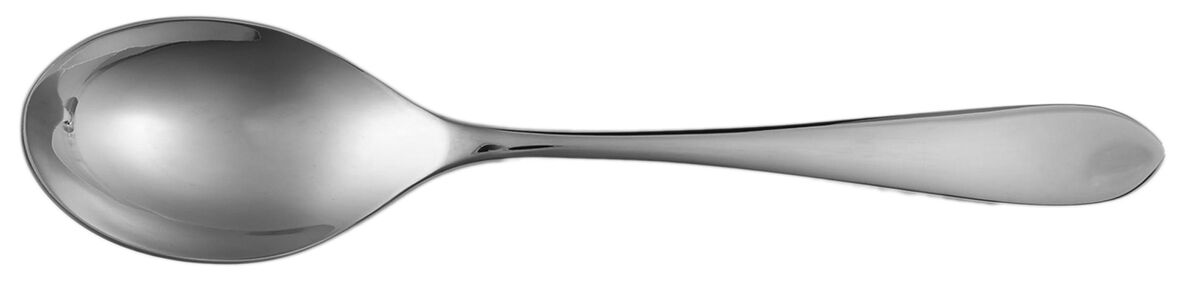 Flute (Mirror Stainless) Solid Serving Spoon by Robert Welch-1