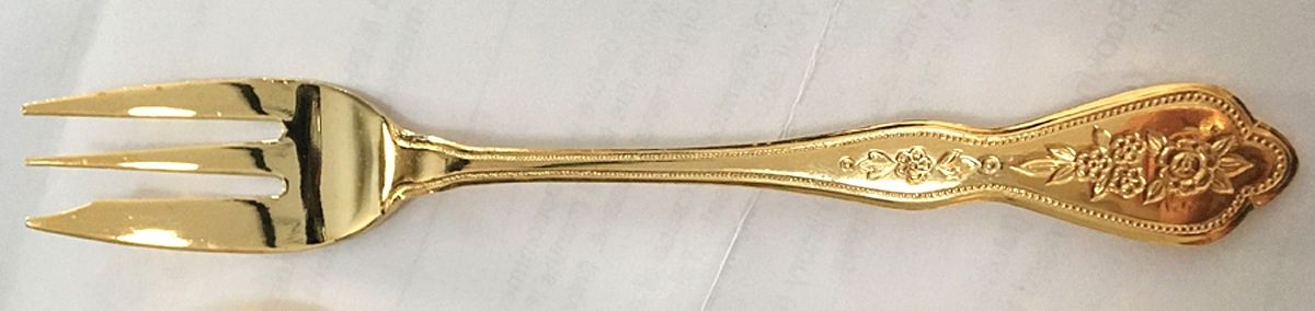 RFL15 (Gold Electroplate) Dessert Fork by Royal (Flatware)-1