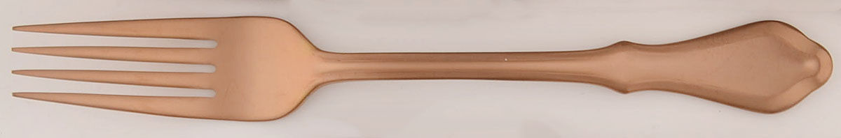 Hampden Rose (Gold Electroplate) Fork by Reed & Barton-1
