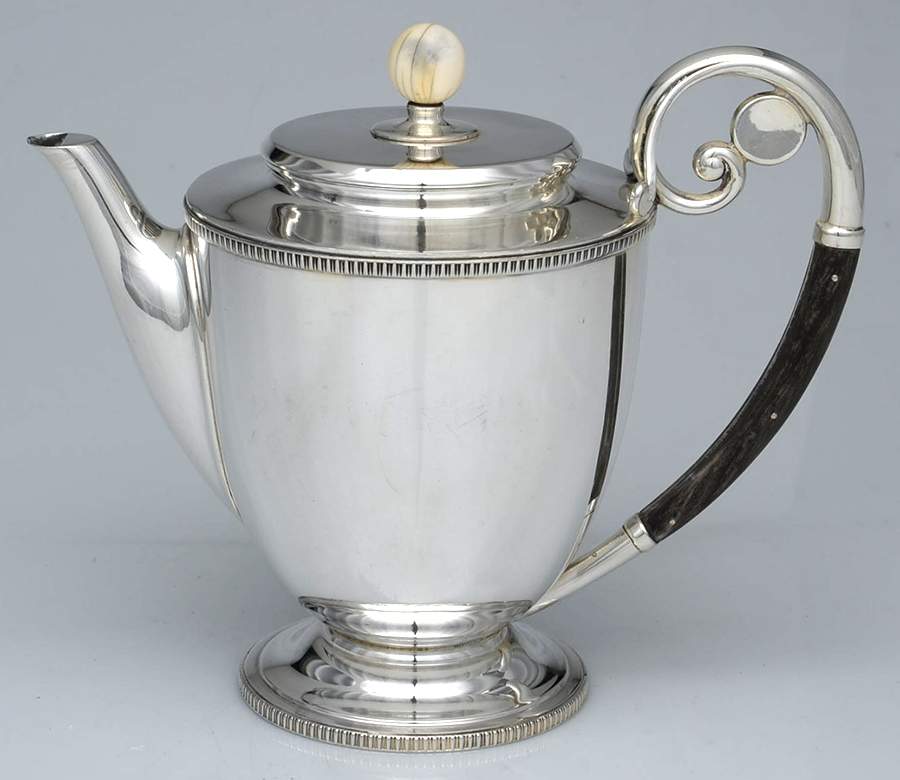Sterling Hollowware Coffee Pot by Ricci (Argentieri)-1