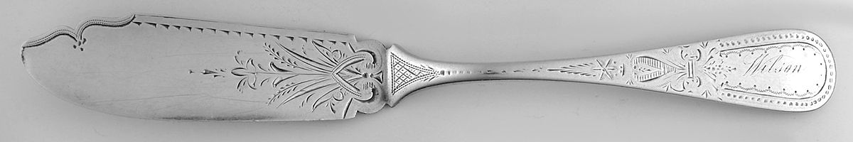 R2W15 (Coin) Flat Handle Master Butter Knife by Robert & William Wilson-1