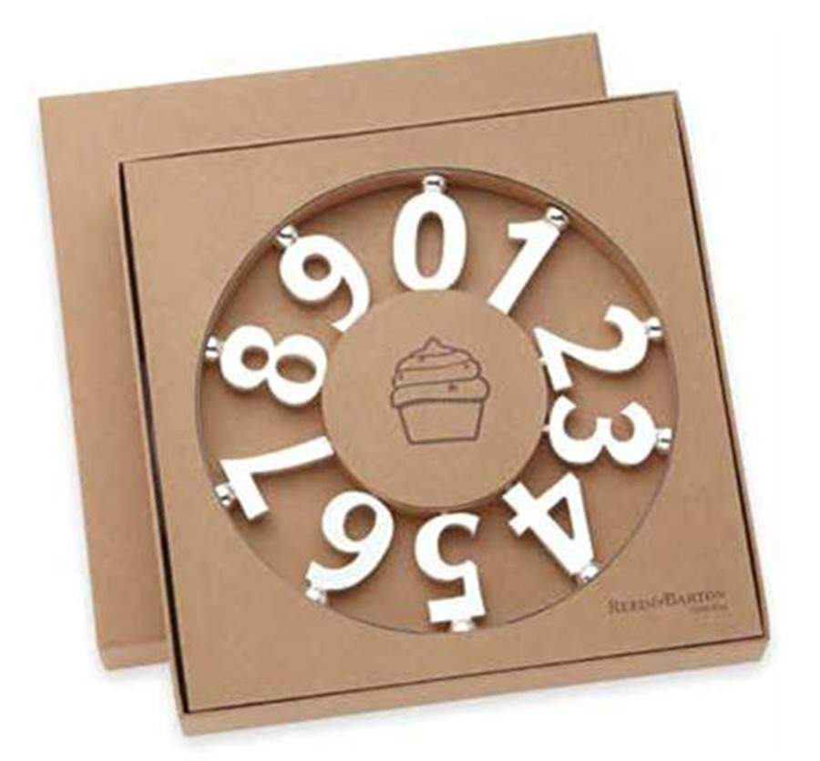 Let's Celebrate (Silverplate, Hollowware) (Box of 10) Birthday Candle Holders by Reed & Barton-1