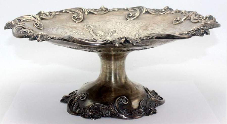S15 (Sterling, Hollowware) Round Compote (Height X Width) by Reed & Barton-1