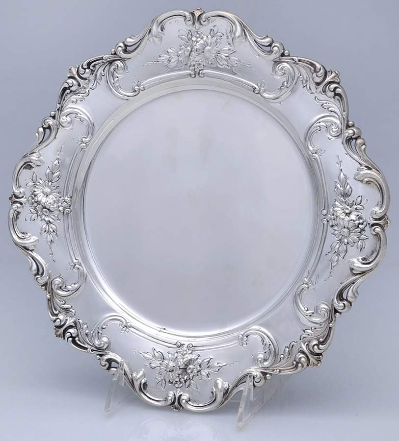 4389 (Sterling, Hollowware) 10" Dinner Plate by Redlich-1