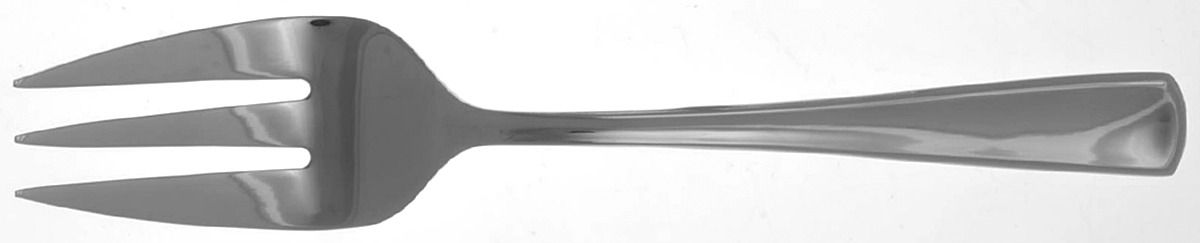Regent (Stainless) Small Solid Cold Meat Serving Fork by Reed & Barton-1