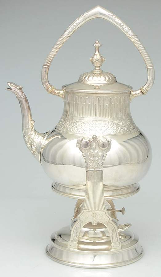 3340 (Silverplate, Hollowware) Kettle, Stand & Burner by Reed & Barton-1