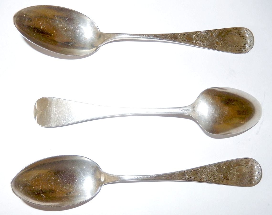 RW52 Sterling Monogram Teaspoon by Roehm & Wright-1