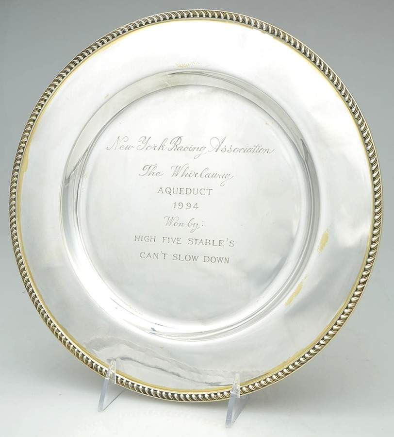 Sterling Hollowware Round Presentation Tray by Roberts & Belk-1