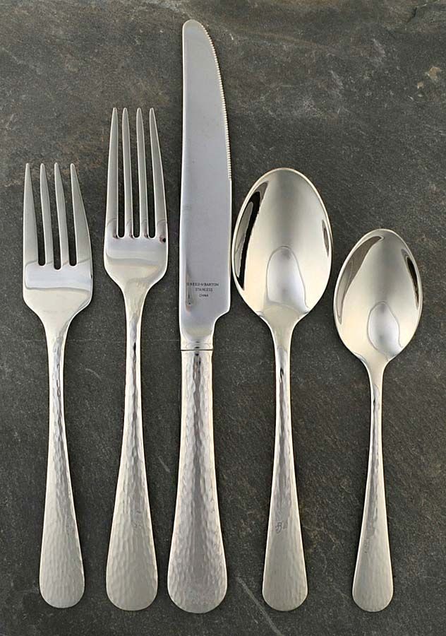River (Stainless) 5 Piece Place Setting by Reed & Barton-1