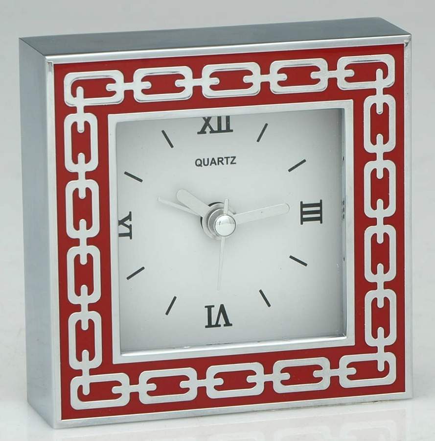 Silver Link (Silverplate, Hollowware) Clock by Reed & Barton-1