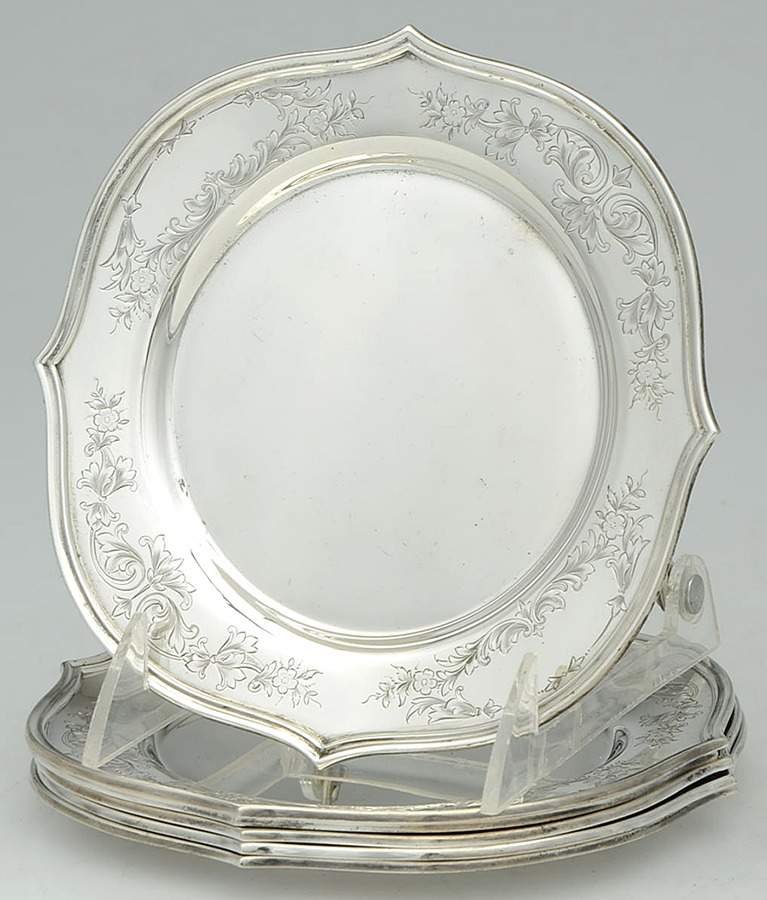 675-1 (Sterling, Hollowware) Bread & Butter Plate - Set of 6 by Reed & Barton-1