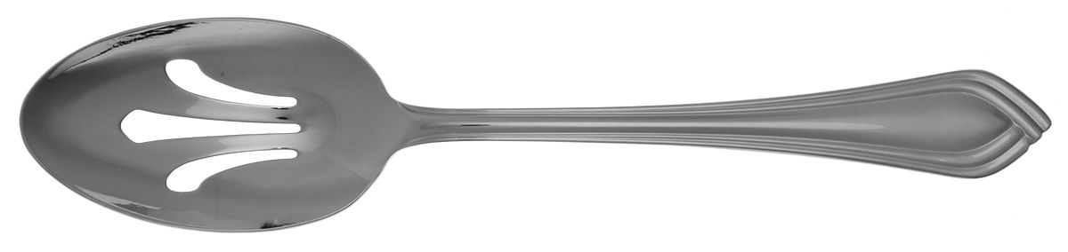 Brookhaven (Stainless) Pierced Tablespoon (Serving Spoon) by Reed & Barton-1