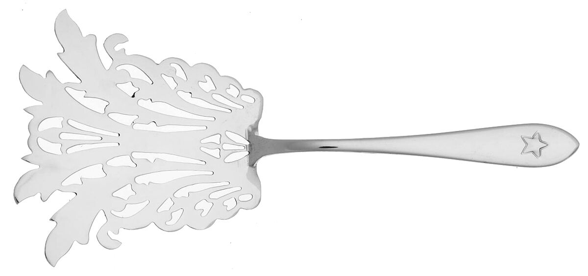 Titanic (Stainless) Asparagus Serving Fork Solid Stainless HC by Reed & Barton-1