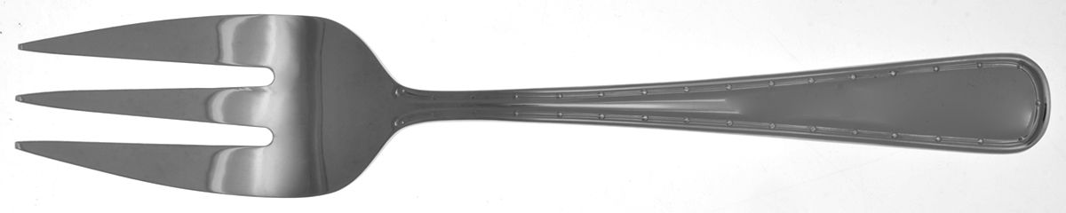 Essex Pearl (Stainless) Medium Solid Cold Meat Serving Fork by Reed & Barton-1