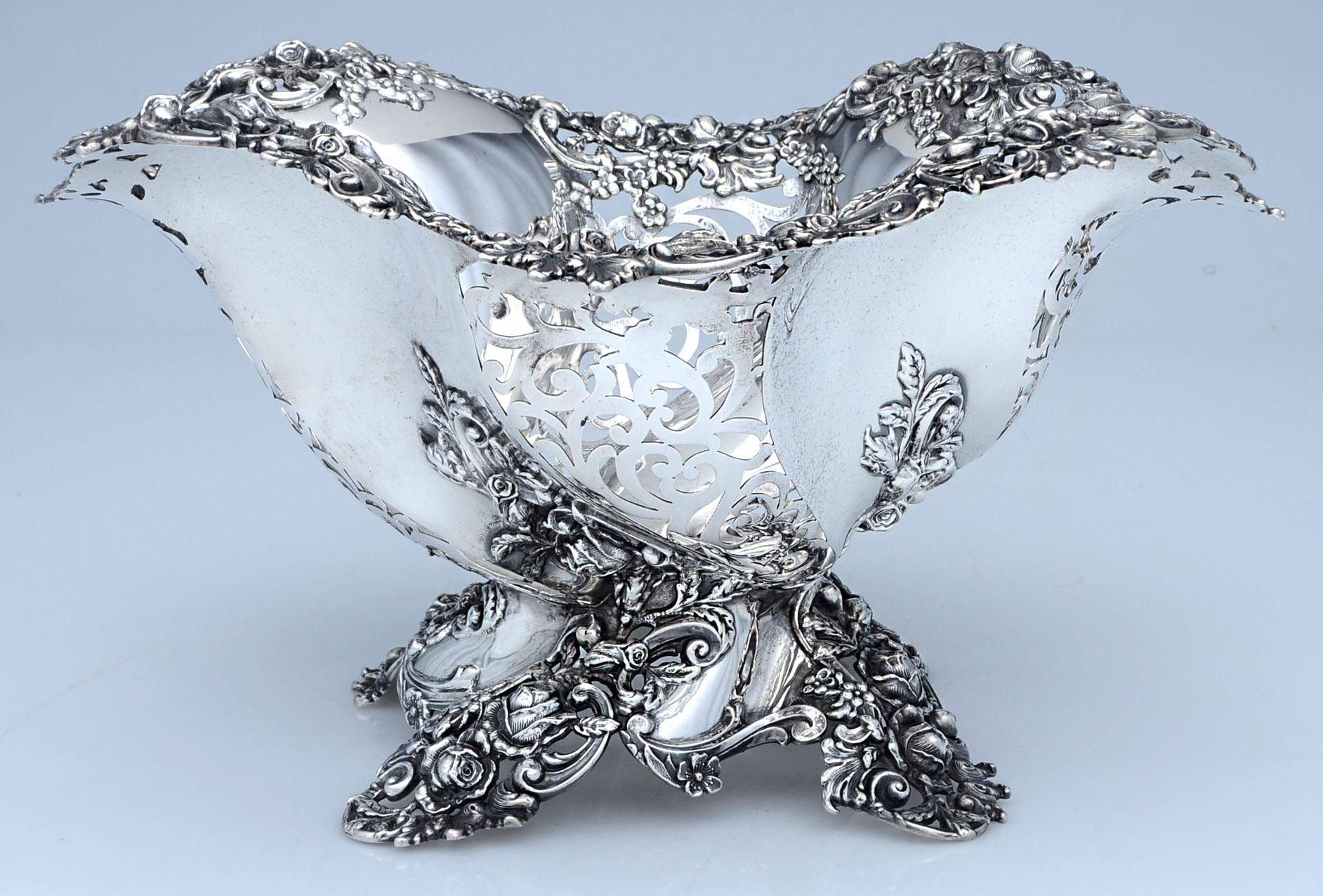 2465 (Sterling, Hollowware) 12" Round Footed Centerpiece by Redlich-1