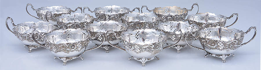 430X (Sterling, Hollowware) (Set of 12) Bouillon Cups by Redlich-1