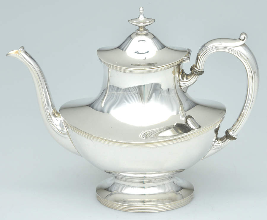 3883 (Silverplate, Hollowware) Silverplate Coffee Pot by Reed & Barton-1