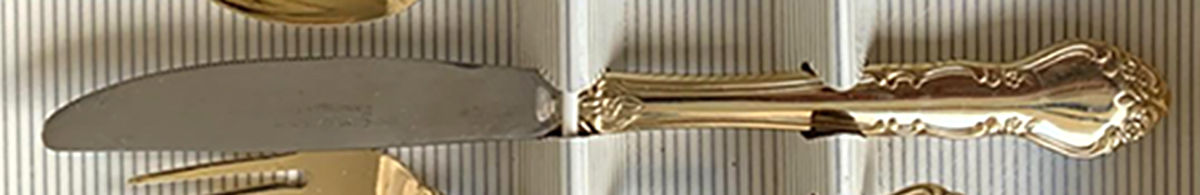 Golden Flambeau 9 1/2" or Larger Knife by Reed & Barton-1