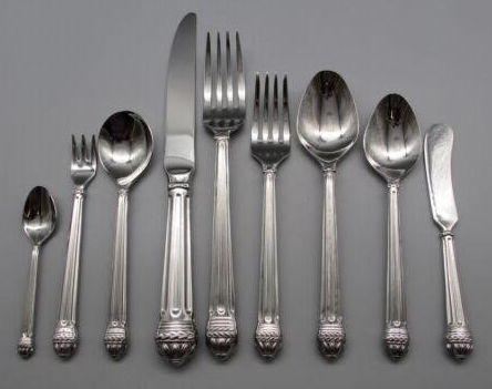 Portico (Stainless) Fork by Reed & Barton-1