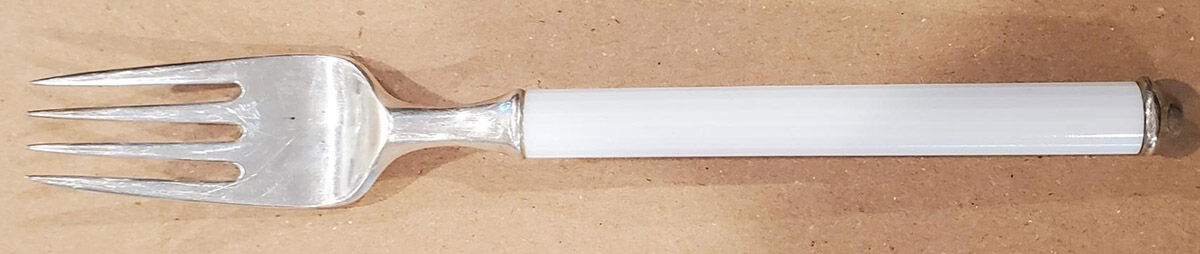 Variation White (Sterling) Hollow Handle Fork, Sterling Tines by Rosenthal-1