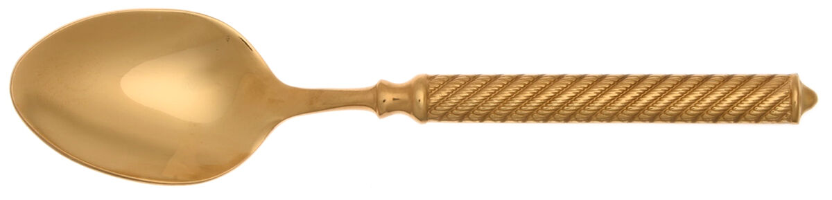 Torsade Gold (Stainless, Gold) Teaspoon by Ricci (Argentieri)-1