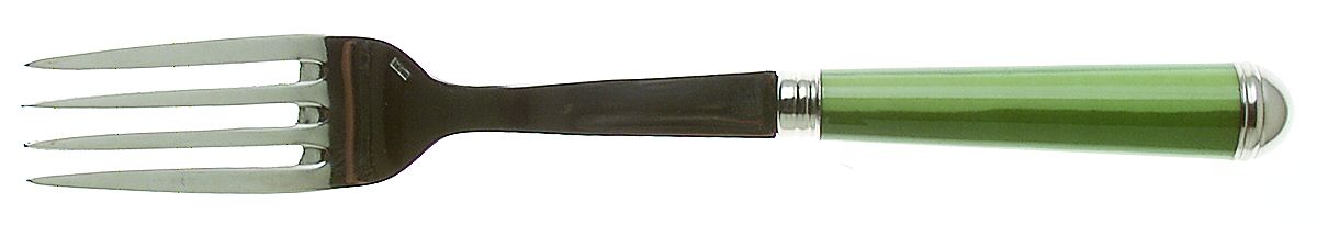 Coutellerie-Green Stripes (Stainless) Solid Serving Fork by Sabre-1