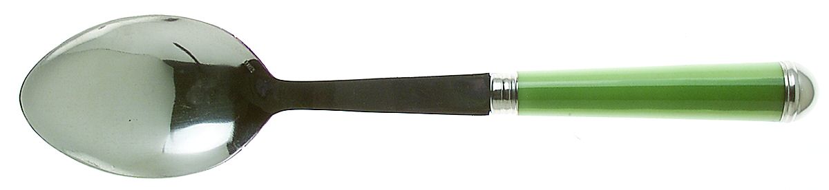 Coutellerie-Green Stripes (Stainless) Solid Serving Spoon by Sabre-1