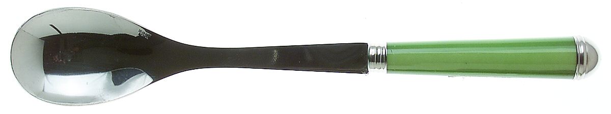 Coutellerie-Green Stripes (Stainless) Salad Servng Spoon with Stainless Bowl by Sabre-1
