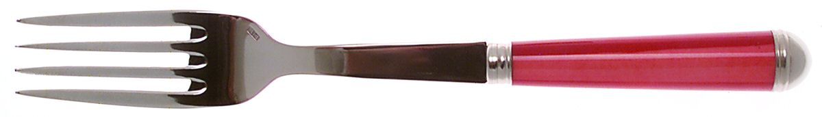 Coutellerie-Red Stripes (Stainless) Solid Serving Fork by Sabre-1