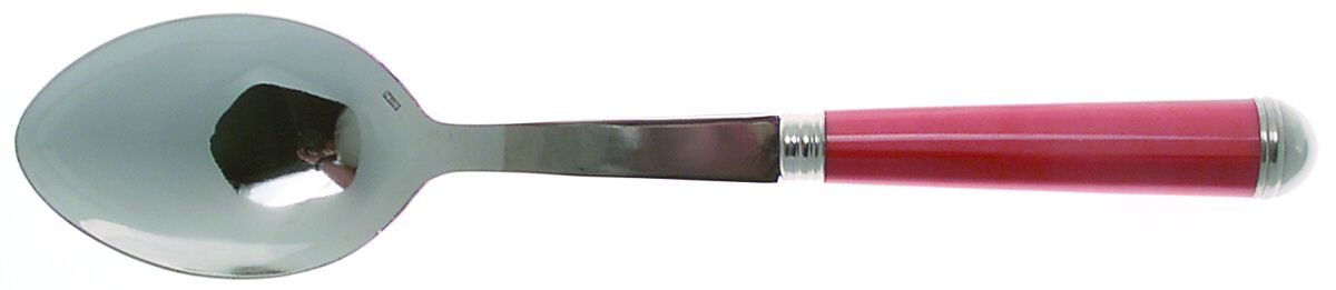 Coutellerie-Red Stripes (Stainless) Solid Serving Spoon by Sabre-1