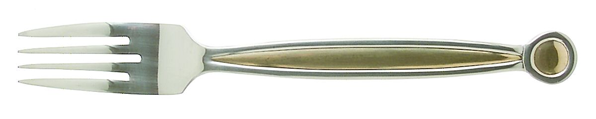 Anelli Gold (Stainless, Gold Accent) Individual Salad Fork by Sasaki-1