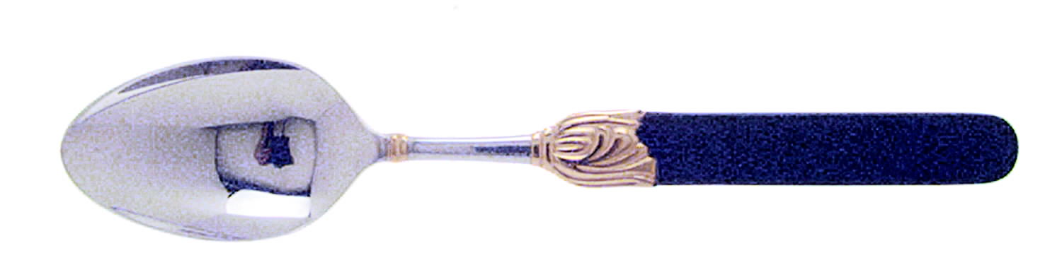 Fontenay Noire (Stainless, Black Handle, Gold) Teaspoon by Sasaki-1