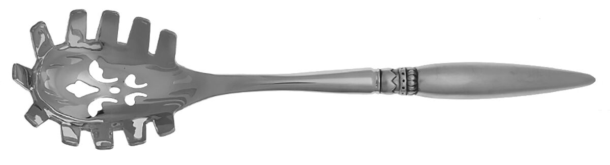 Harlequin (Stainless) Pasta Server with Stainless Bowl HC by Sasaki-1