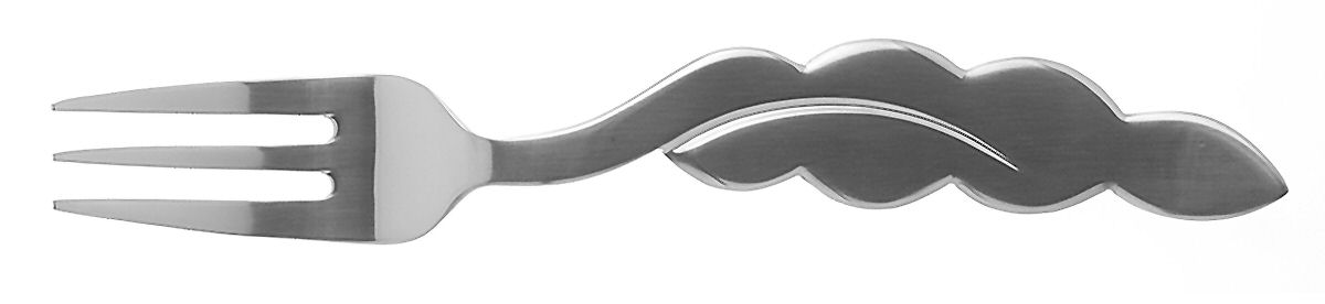 Leaf (Stainless) Solid Serving Fork by Sasaki-1