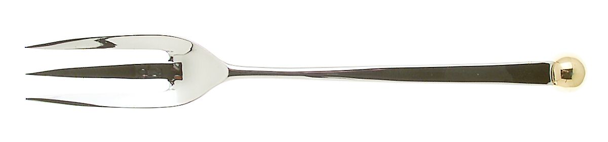 Orbit Gold (Stainless) Solid Serving Fork by Sasaki-1