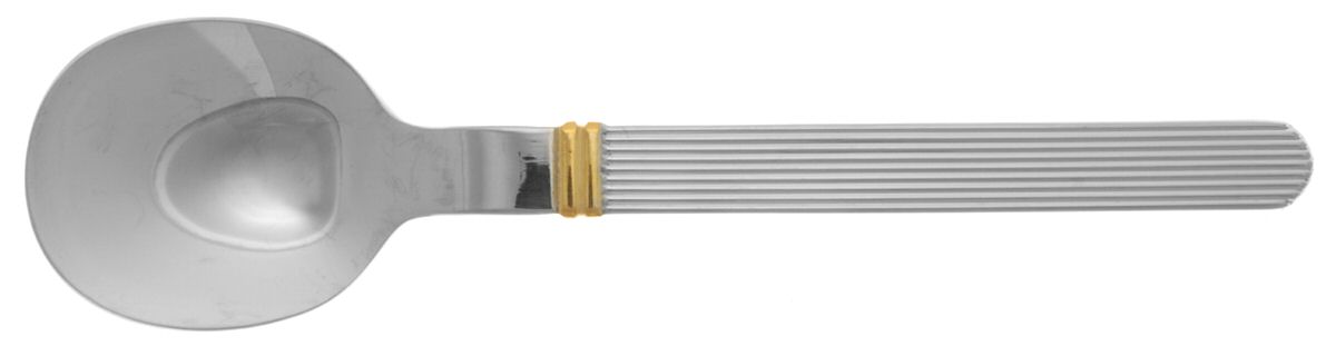 Rigadin Gold (Stainless, Gold Accent) Teaspoon by Sasaki-1