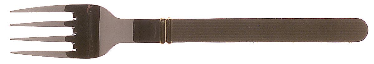 Rigadin Matte Black (Stainless) Individual Salad Fork by Sasaki-1