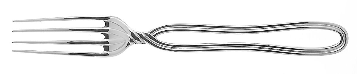 Twist (Stainless) Solid Serving Fork by Sasaki-1